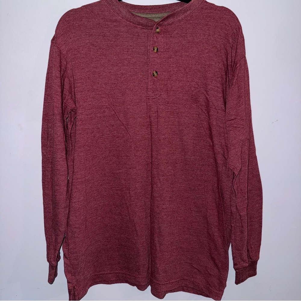 Mountain Lake men’s size medium long sleeve shirt red